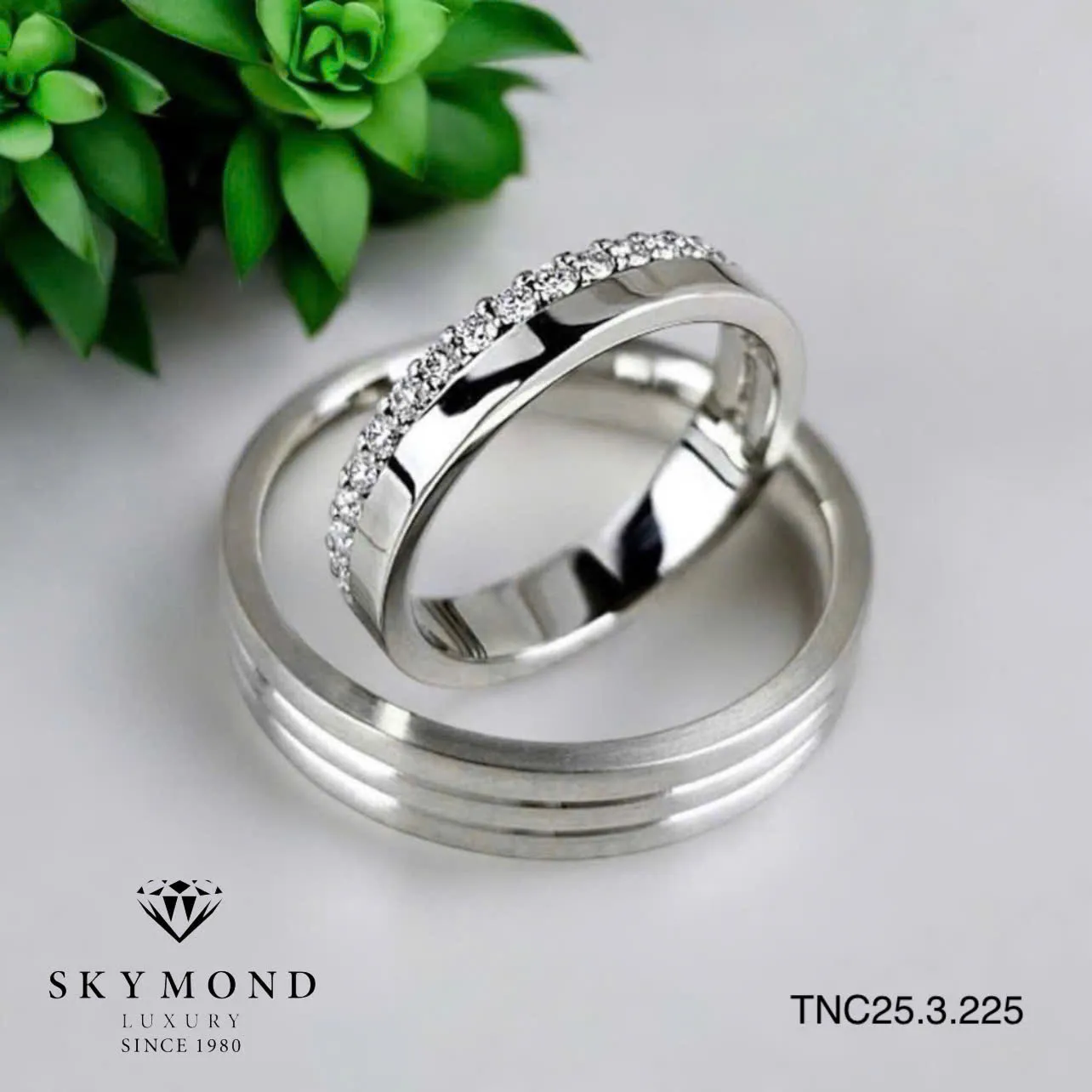cặp nhẫn cưới platin - bạch kim