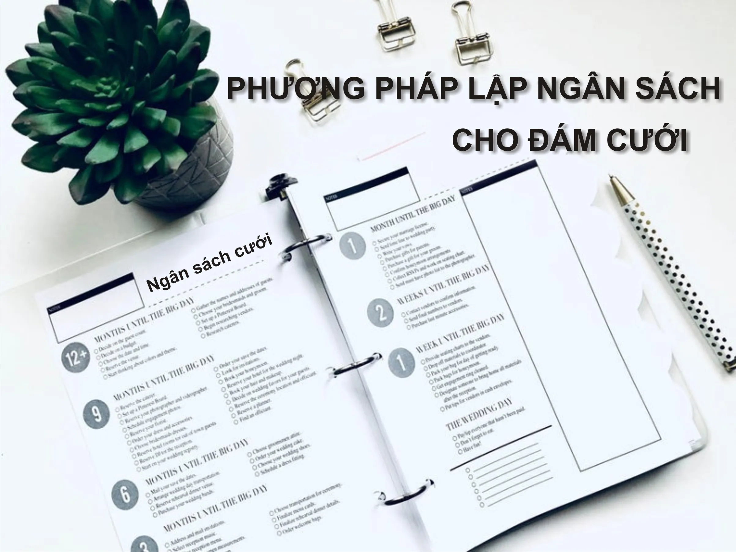 lên kế hoạch ngân sách đám cưới
