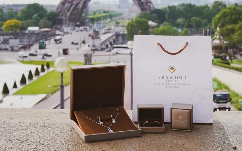 nhẫn cưới bạch kim Skymond