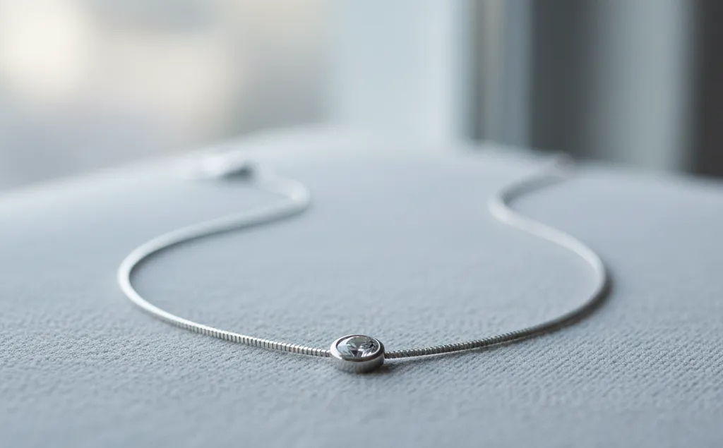 vòng cổ bạc nữ 