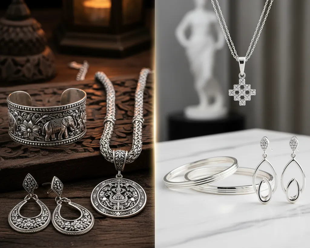 trang sức bạc ý và bạc thái