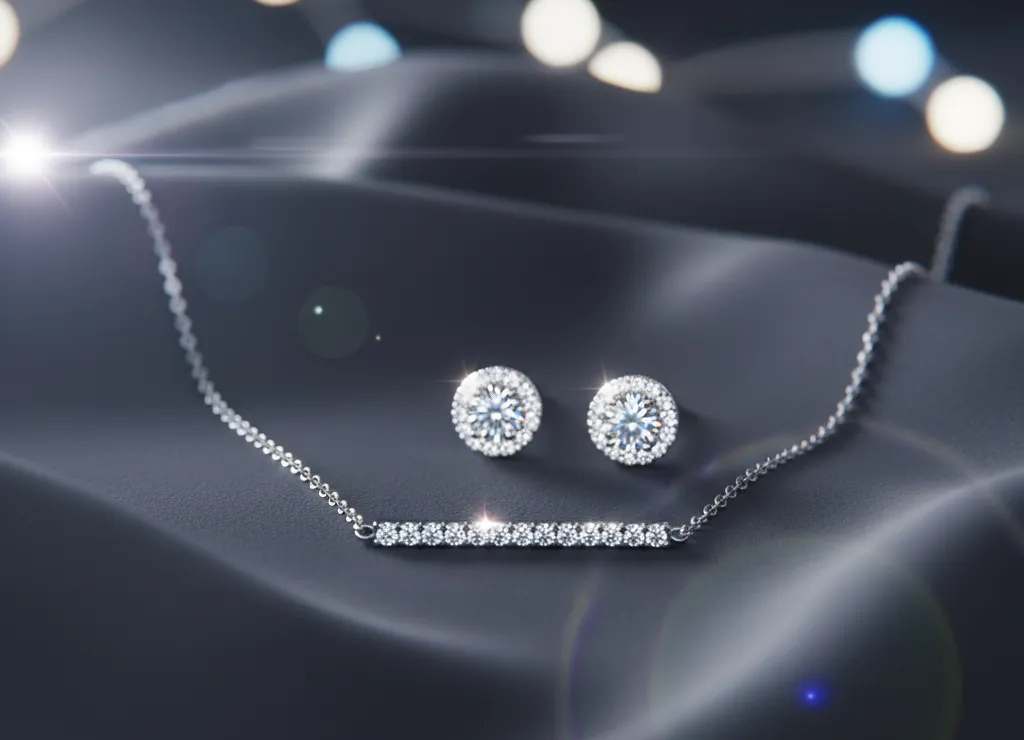 trang sức bọc platin đính đá