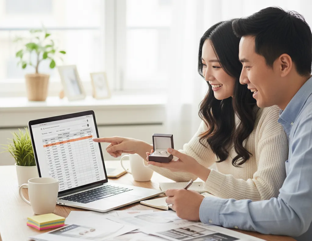 lên ngân sách chuẩn bị cưới