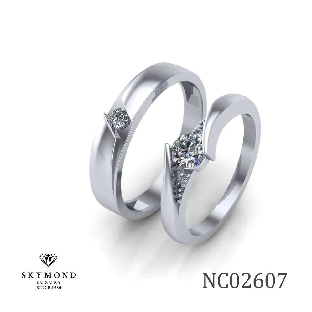 Nhẫn cưới Platinum NC02607