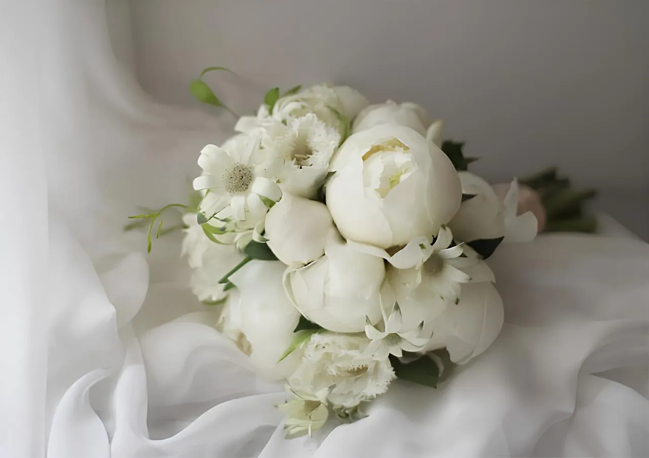 hoa cưới mẫu đơn