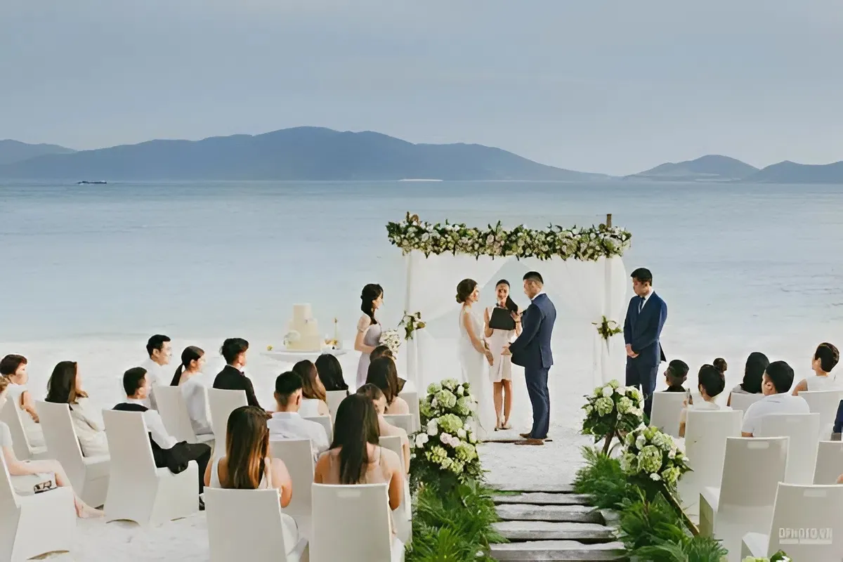 đám cưới ven biển