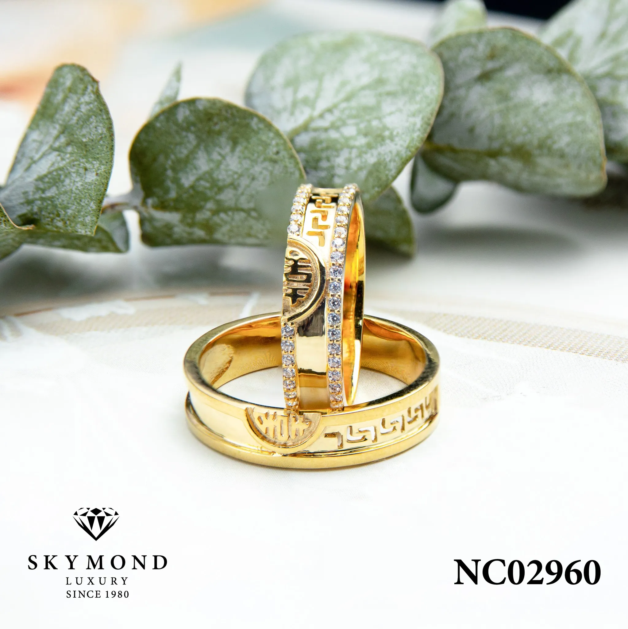 nhẫn cưới phong thủy skymond