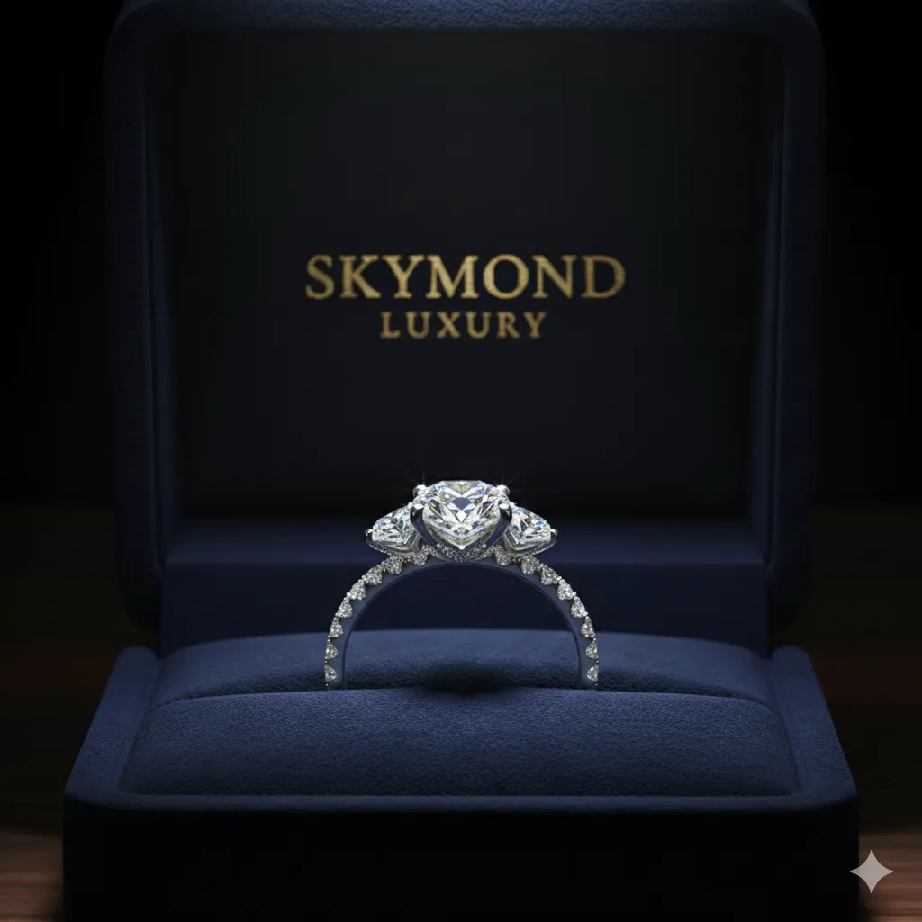 Mẫu Nhẫn Cầu Hôn Three-Stone