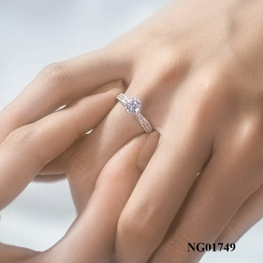 nhẫn cầu hôn vàng trắng