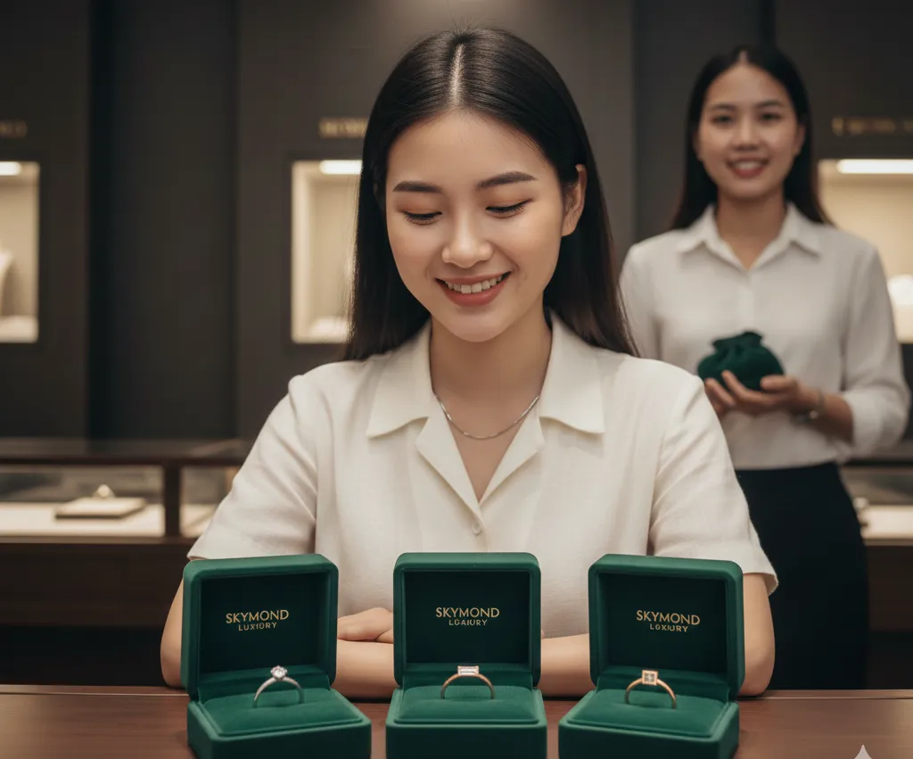 3 Kiểu Nhẫn Cầu Hôn Đơn Giản, Tối Giản Phù Hợp Với Cô Gái Không Thích Phô Trương