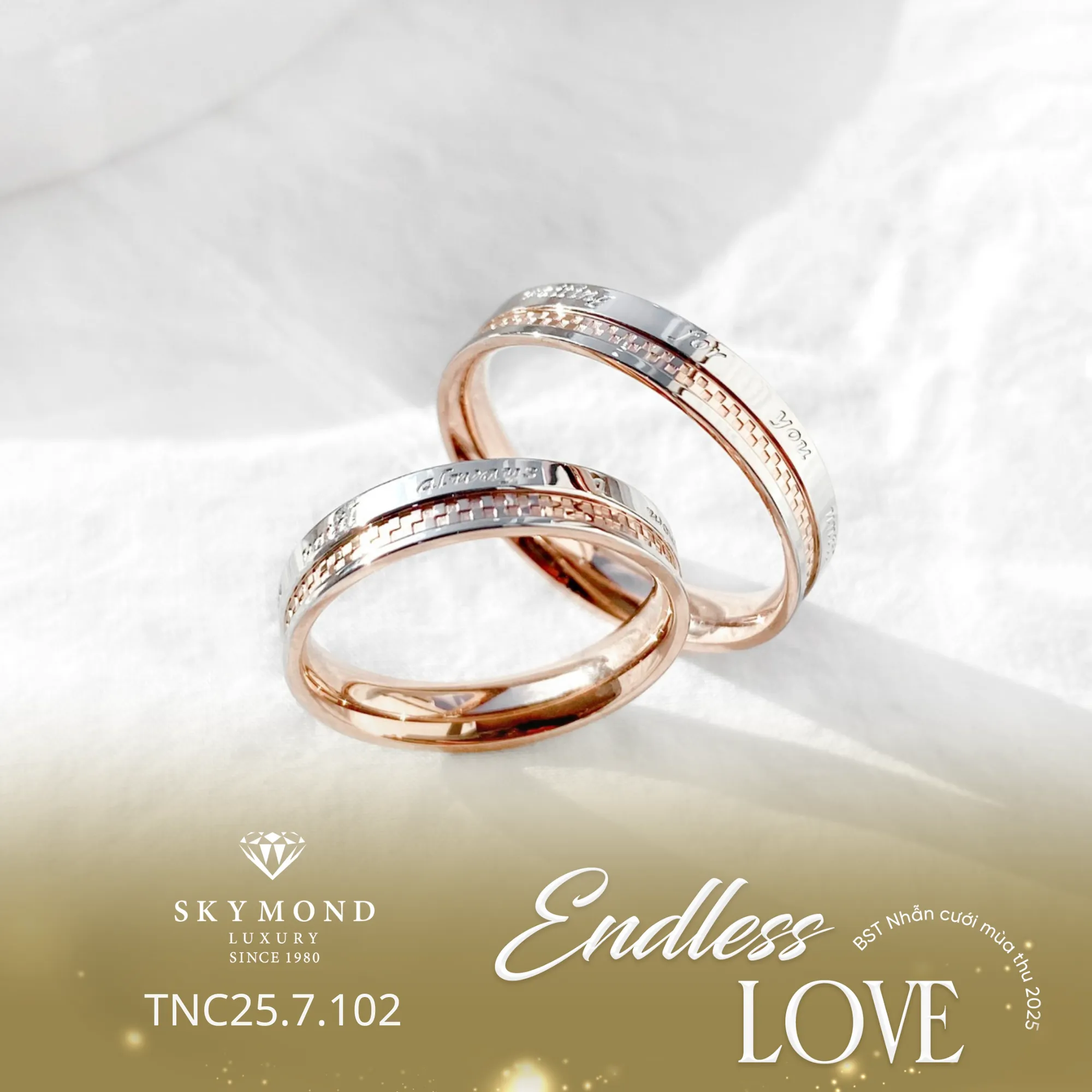 Nhẫn Cưới Vàng Hồng (rose gold): Vì Sao Nhẫn Cưới Vàng Hồng Là Xu Hướng Của Cô Dâu Hiện Đại?