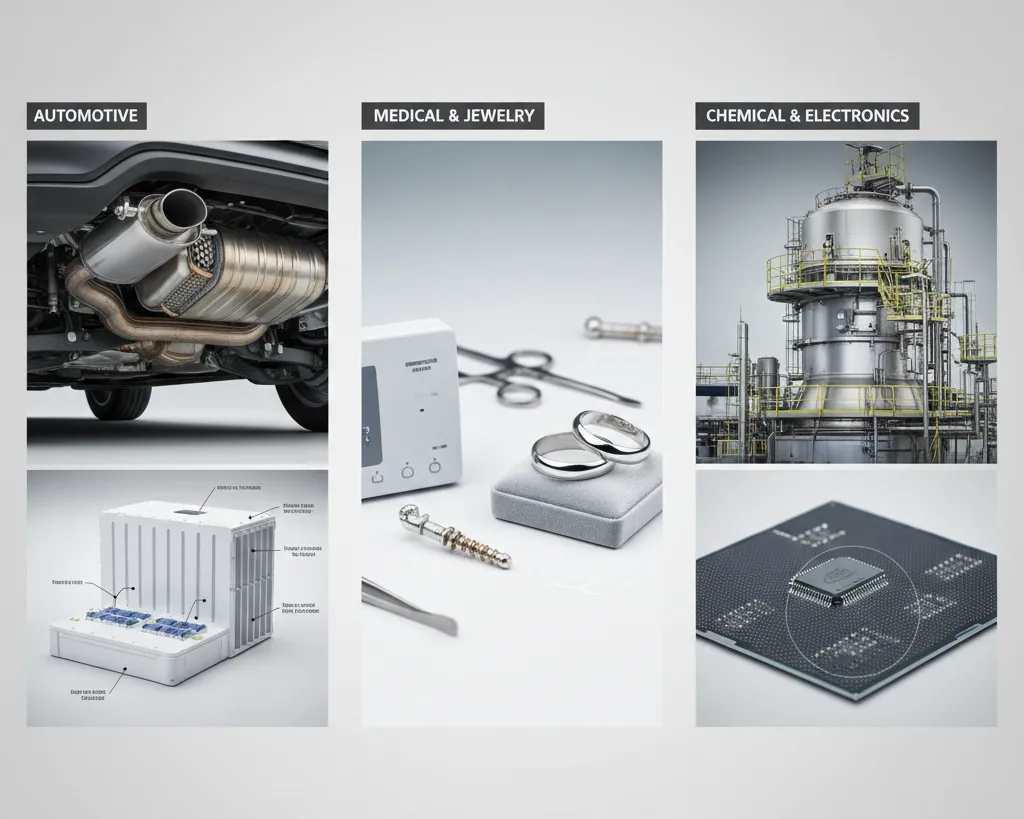 platin được ứng dụng trong công nghiệp