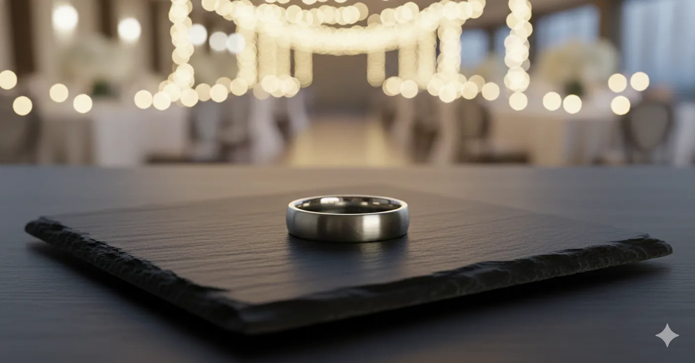 nhẫn cưới nam minimalist