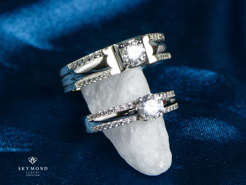 CẶP NHẪN CƯỚI KIM CƯƠNG: BIỂU TƯỢNG VĨNH CỬU PHÙ HỢP VỚI LỜI THỀ NGUYỆN HẠNH PHÚC