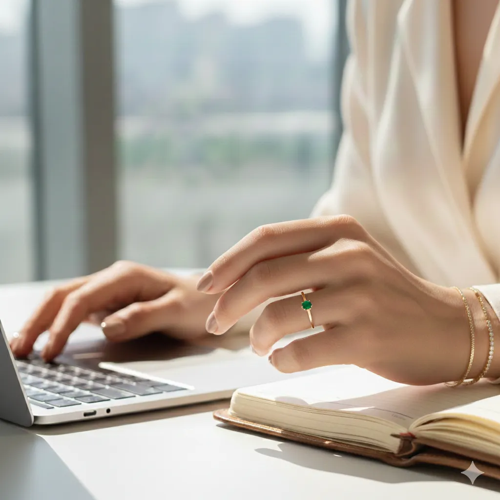 Nhẫn nữ đá màu: Trợ thủ sáng tạo cho người trẻ muốn tự chủ tài chính