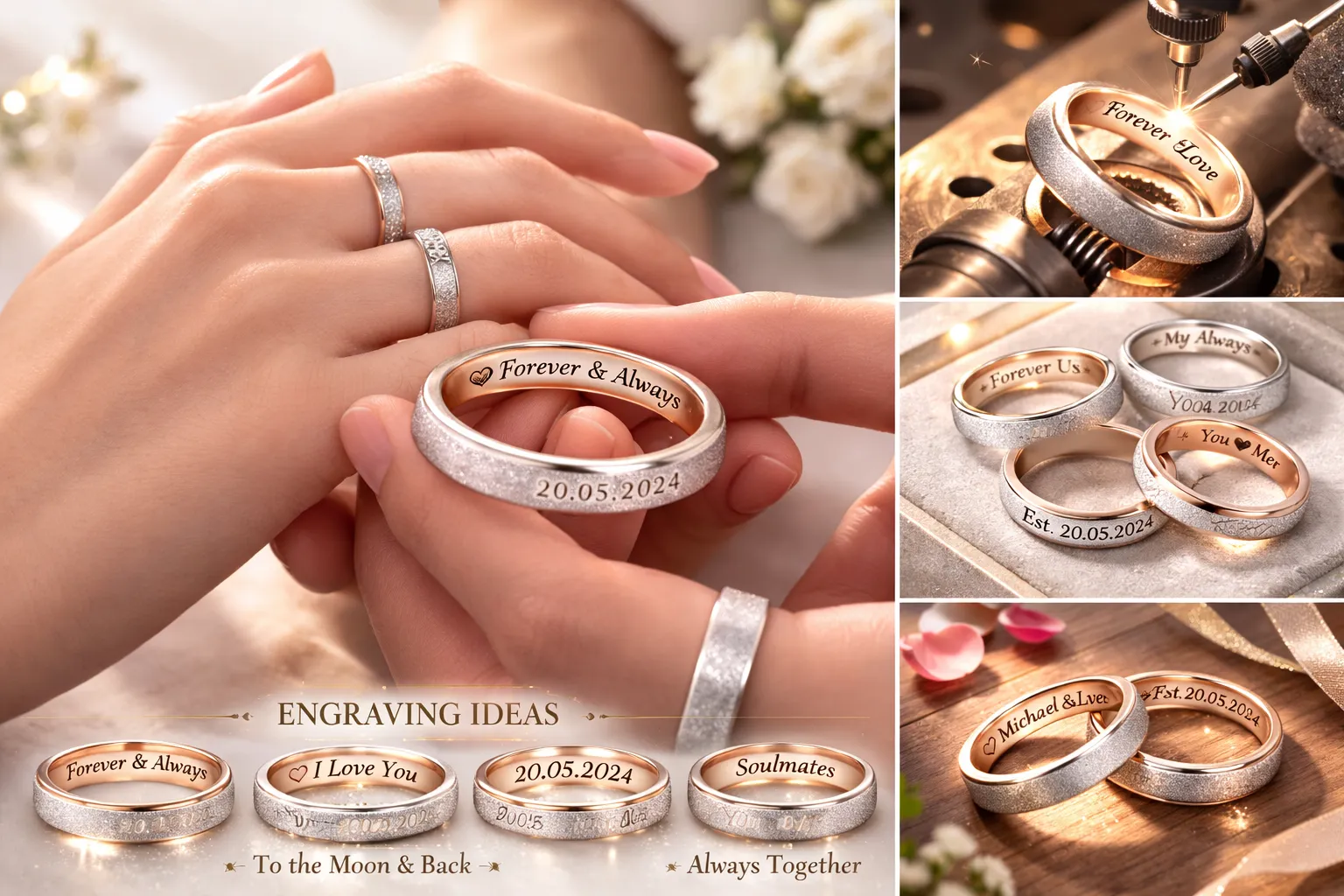 Những câu nói hay để khắc lên nhẫn cưới bằng tiếng Anh và tiếng Việt