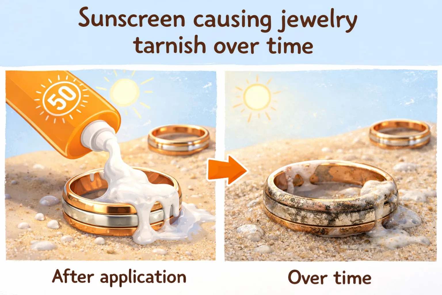 Những loại mỹ phẩm nào dễ làm hỏng bề mặt nhẫn cưới nhất?