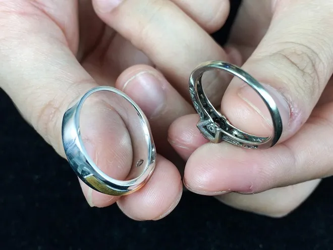 nhẫn cưới xuống cấp