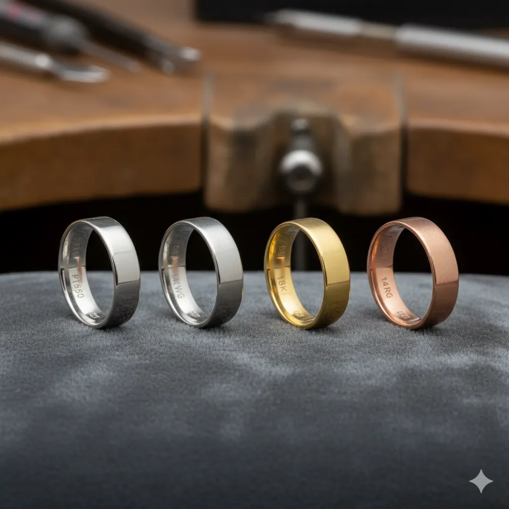 c&aacute;c t&ocirc;ng m&agrave;u của nhẫn cưới