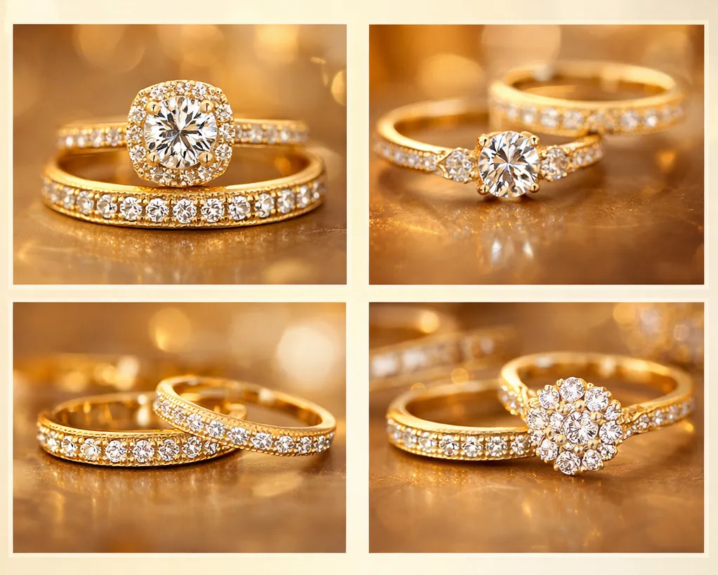 Nhẫn cưới vàng vàng có nên đính kim cương không? Giải đáp từ chuyên gia kim hoàn