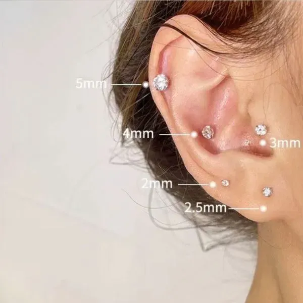 size khuyên tai nữ 