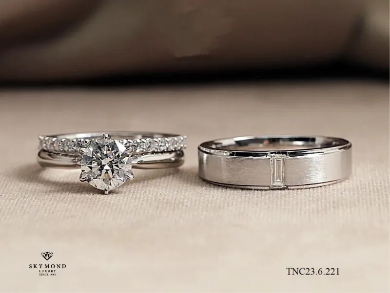 nhẫn cưới platin