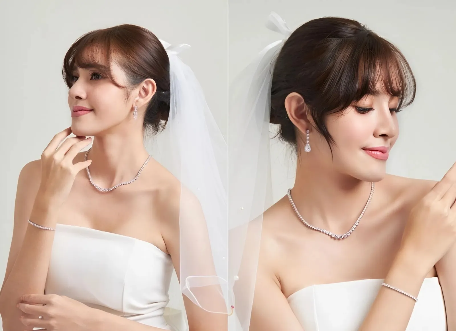 cô dâu đeo vòng cổ đẹp