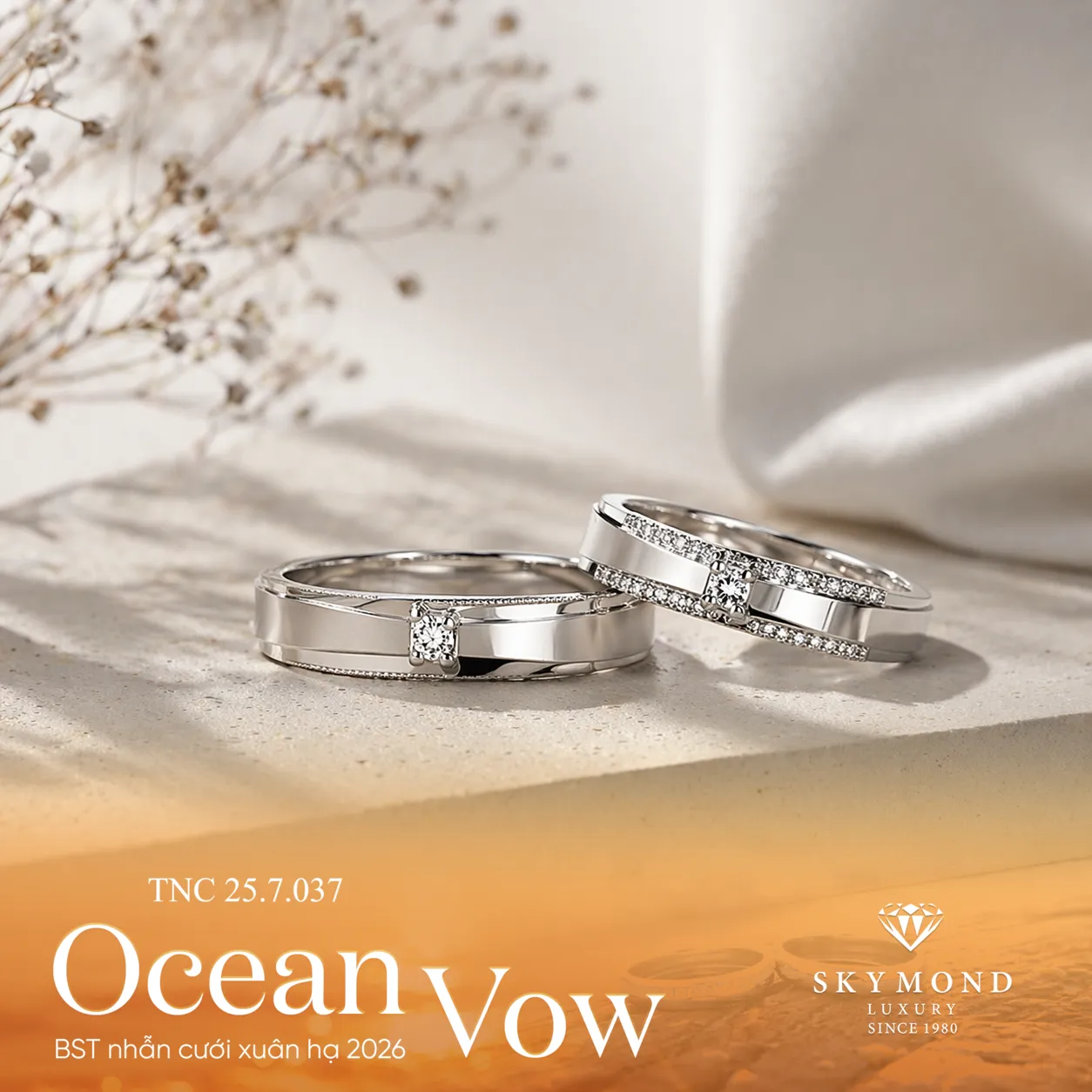 nhẫn cưới skymond luxury
