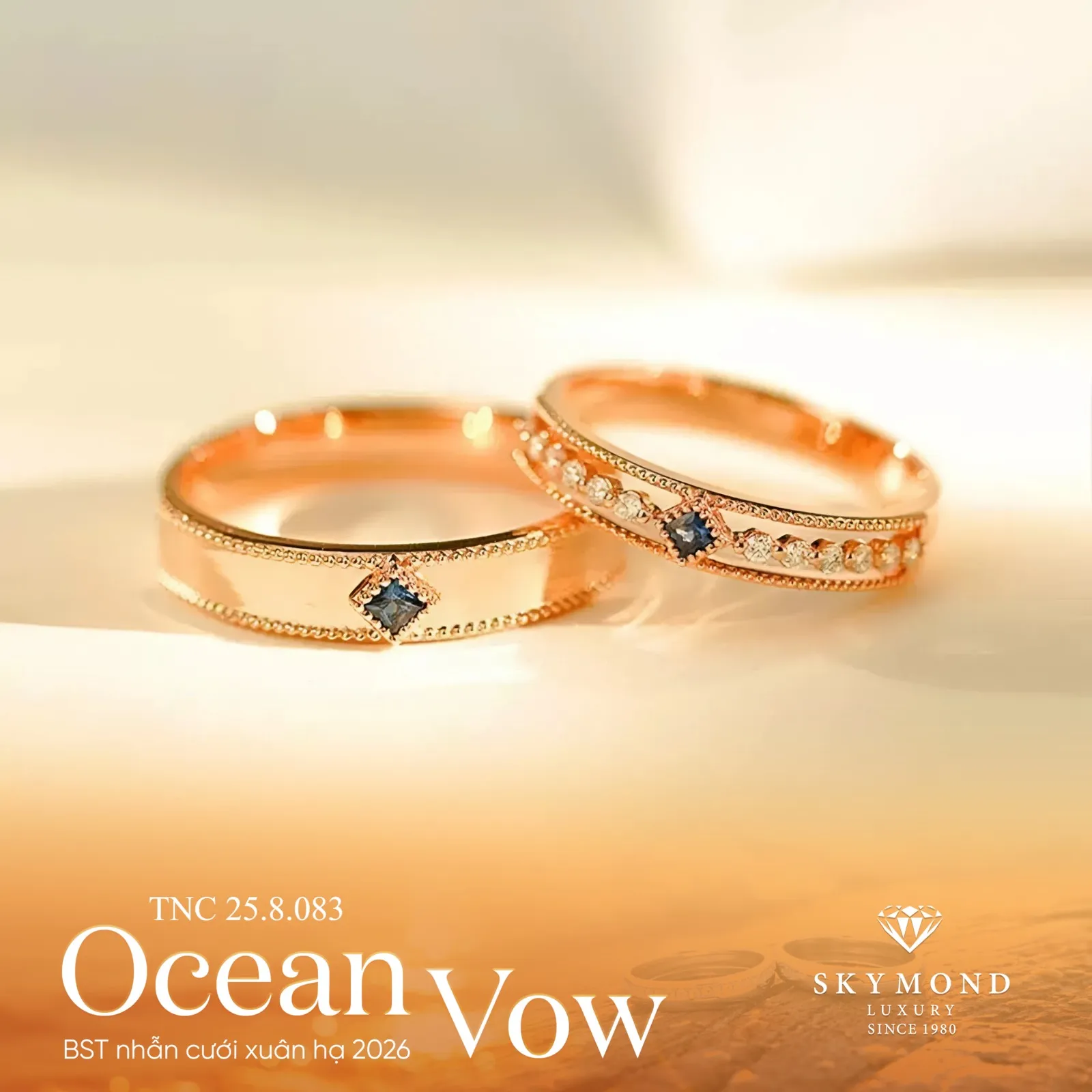 mẫu nhẫn cưới vàng vàng vintage