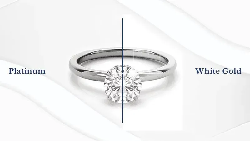 so sánh nhẫn cưới bạch kim và nhẫn cưới vàng trắng