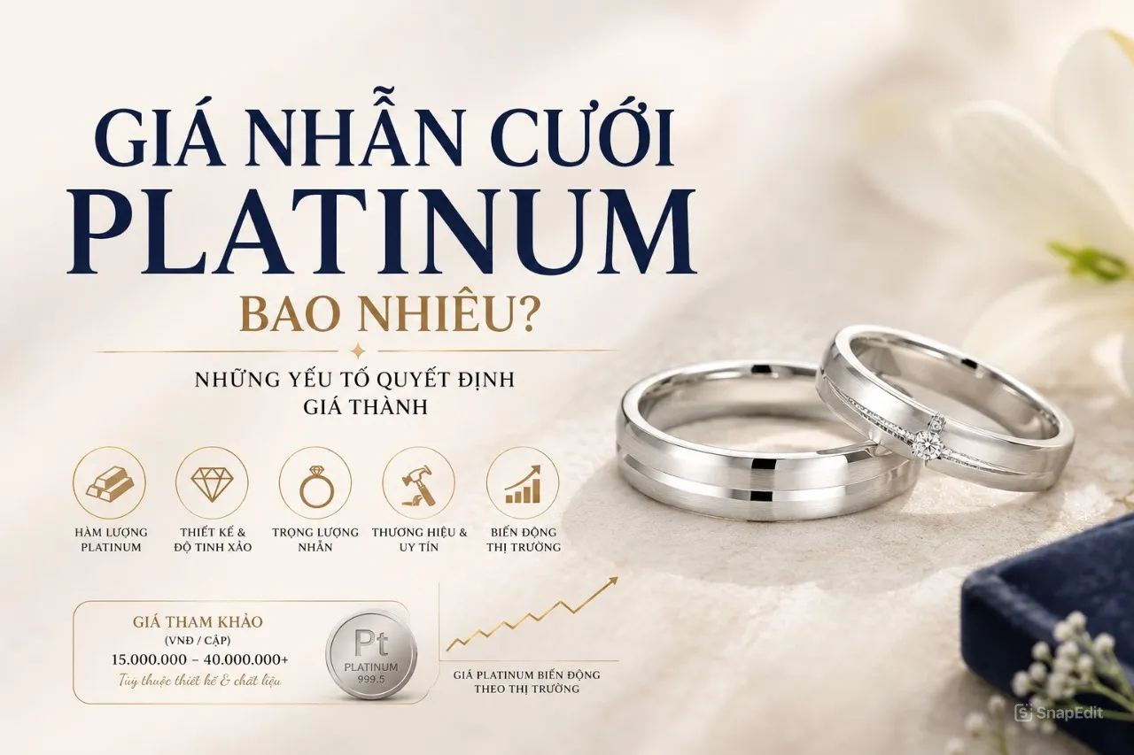 gi&aacute; mua nhẫn cưới bạch kim
