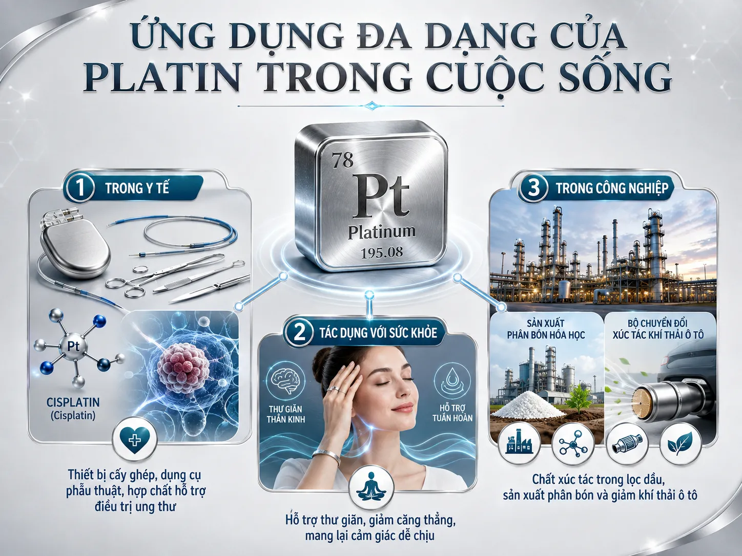 ứng dụng của bạch kim trong cuộc sống