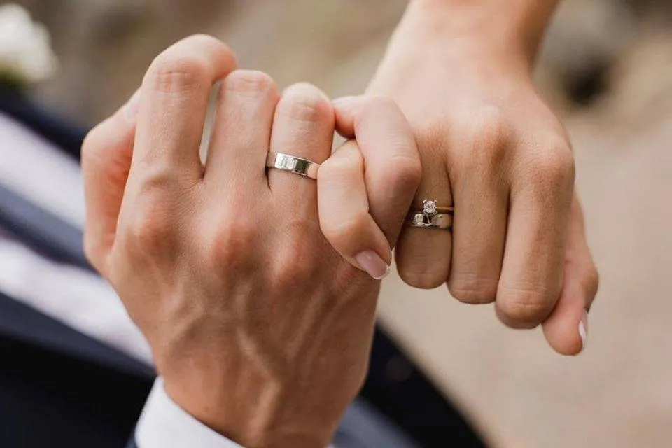 vị tr&iacute; đeo nhẫn 