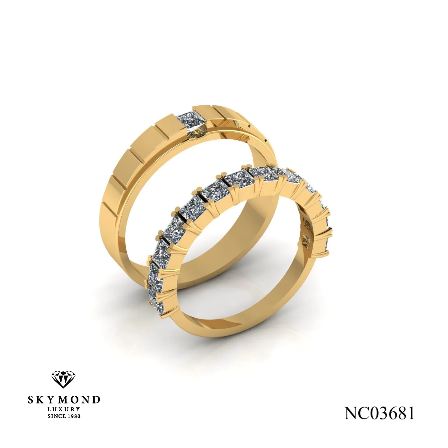Nhẫn Cưới Vàng Vàng 14k - 18k NC03681