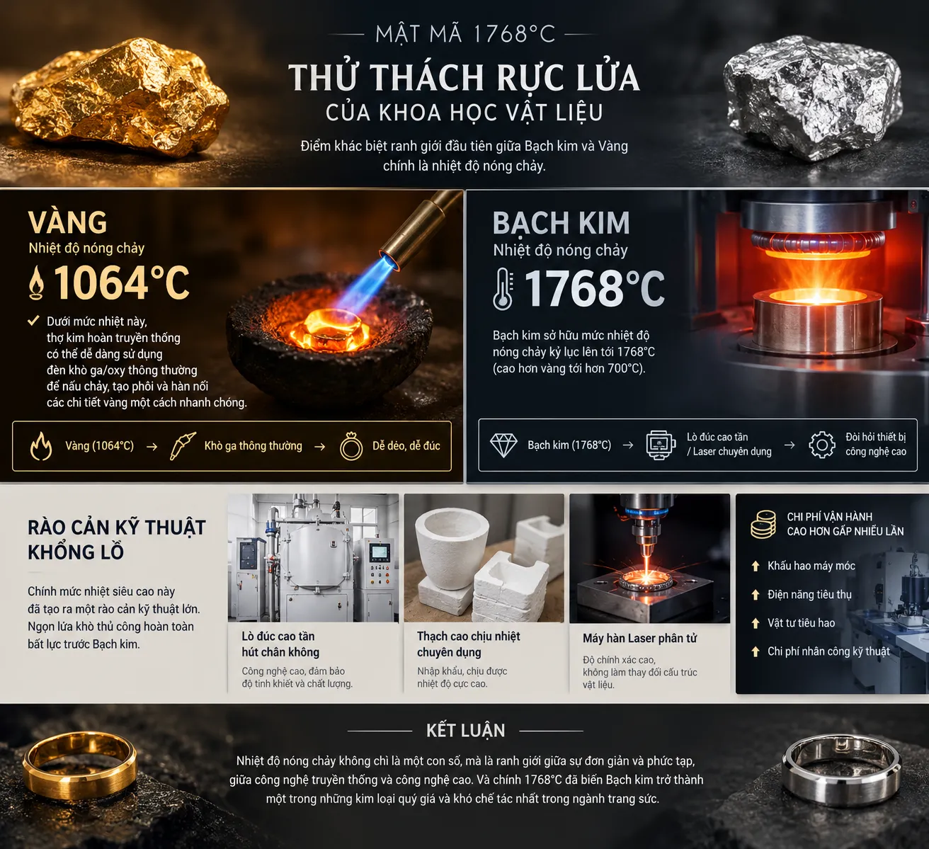 nhiệt độ nóng chảy bạch kim