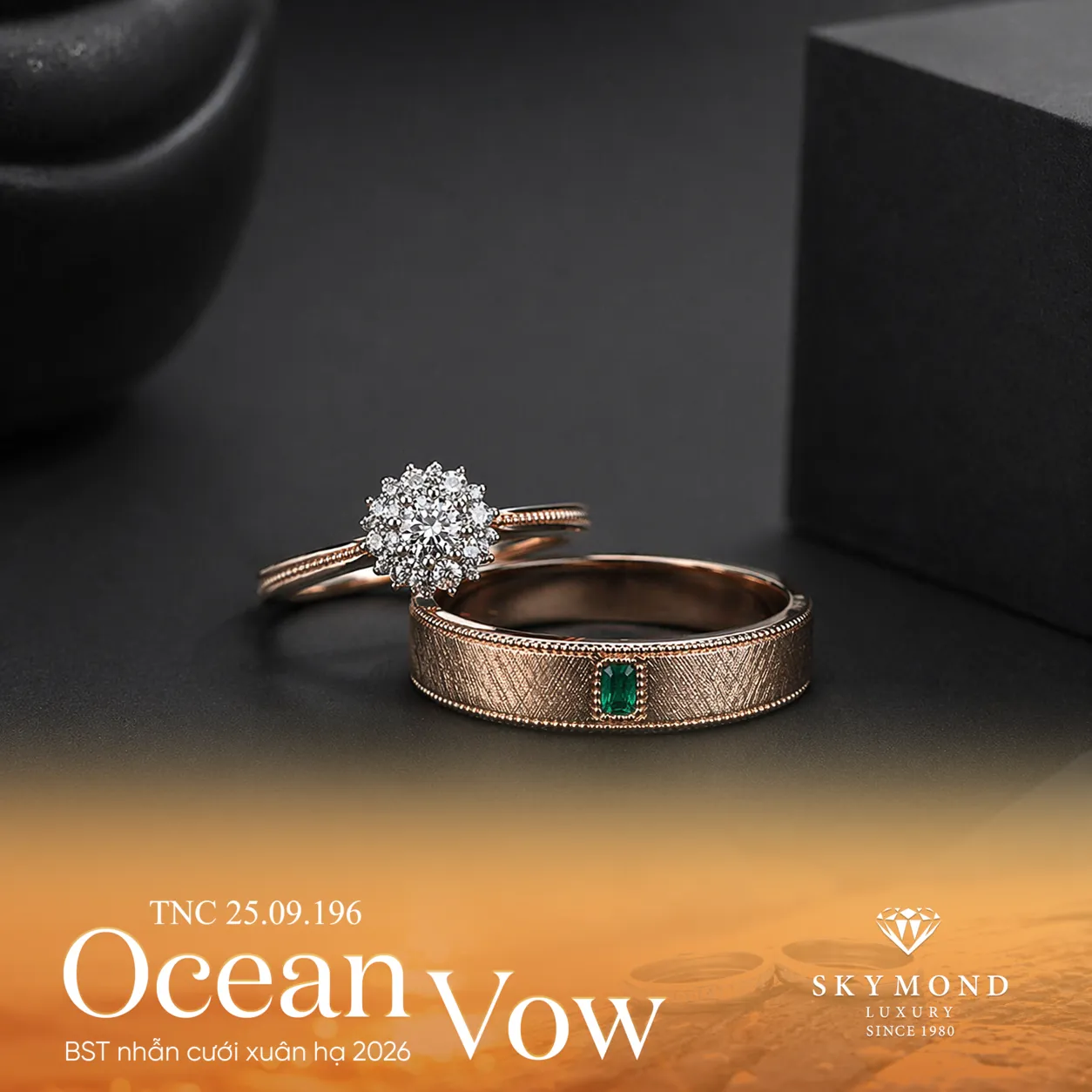 nhẫn cưới thiết kế skymond